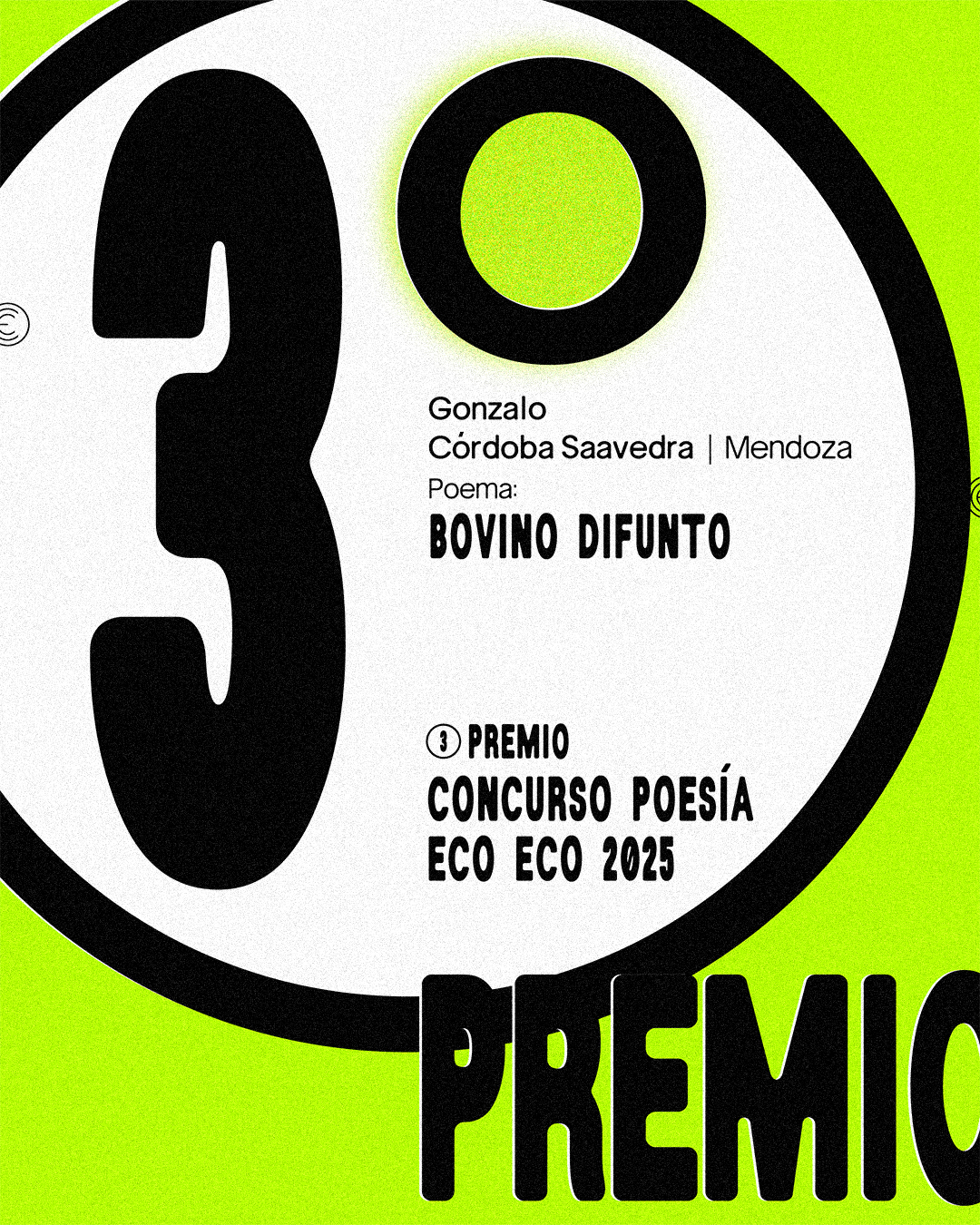 3er premio — Gonzalo Córdoba Saavedra, Bovino difunto